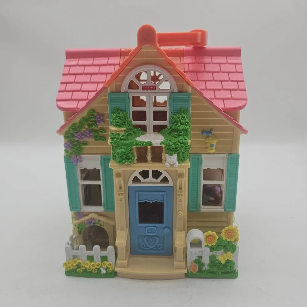 Vintage Fisher-Price Loving Family Sweet Streets Country Cottage Doll House 2000